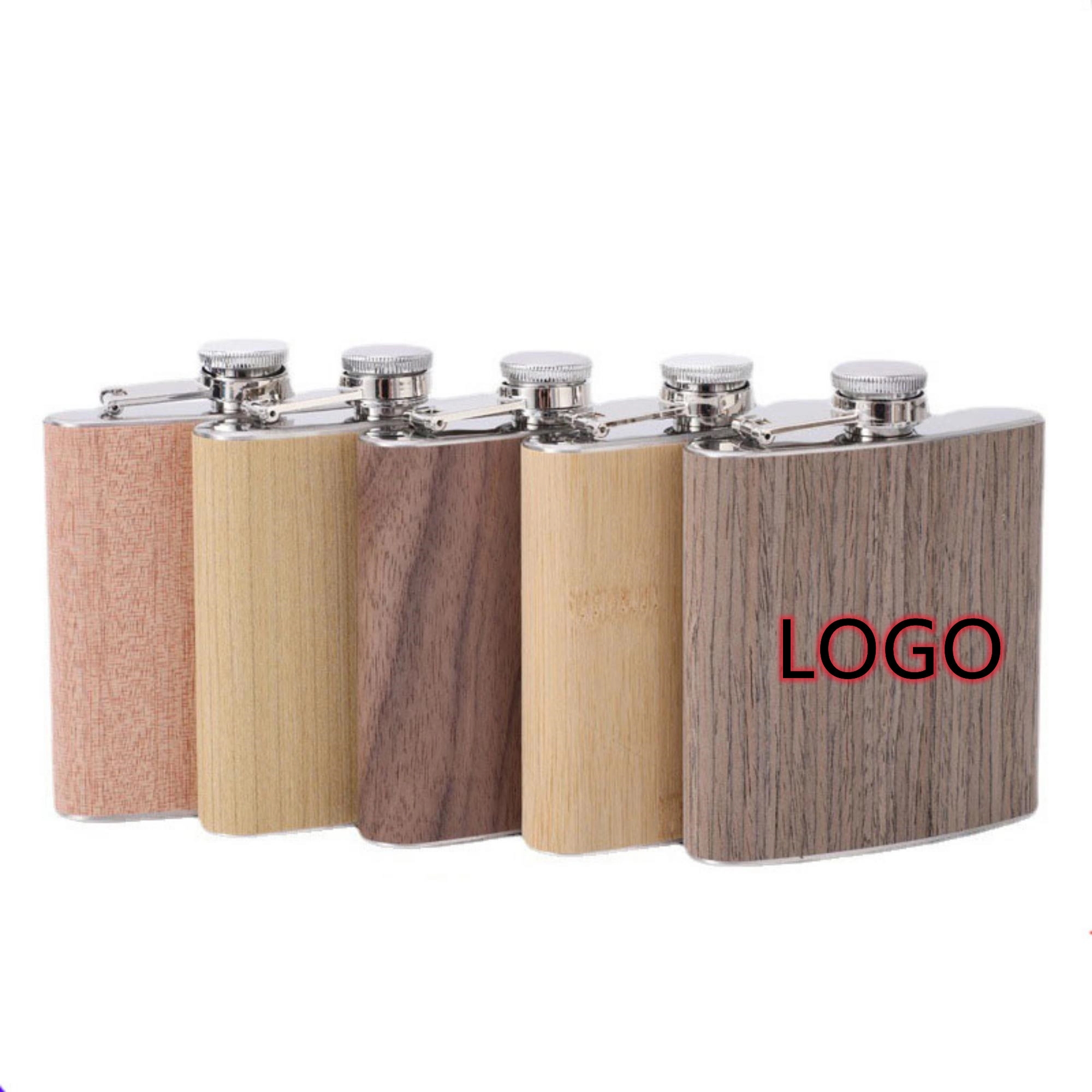 6 Oz Wooden Stainless Steel Kettle