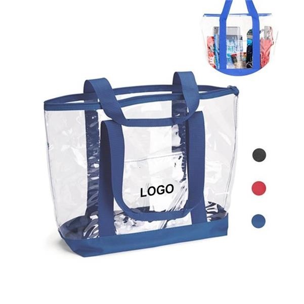 Clear PVC Or Transparent Beach Tote Bag 2