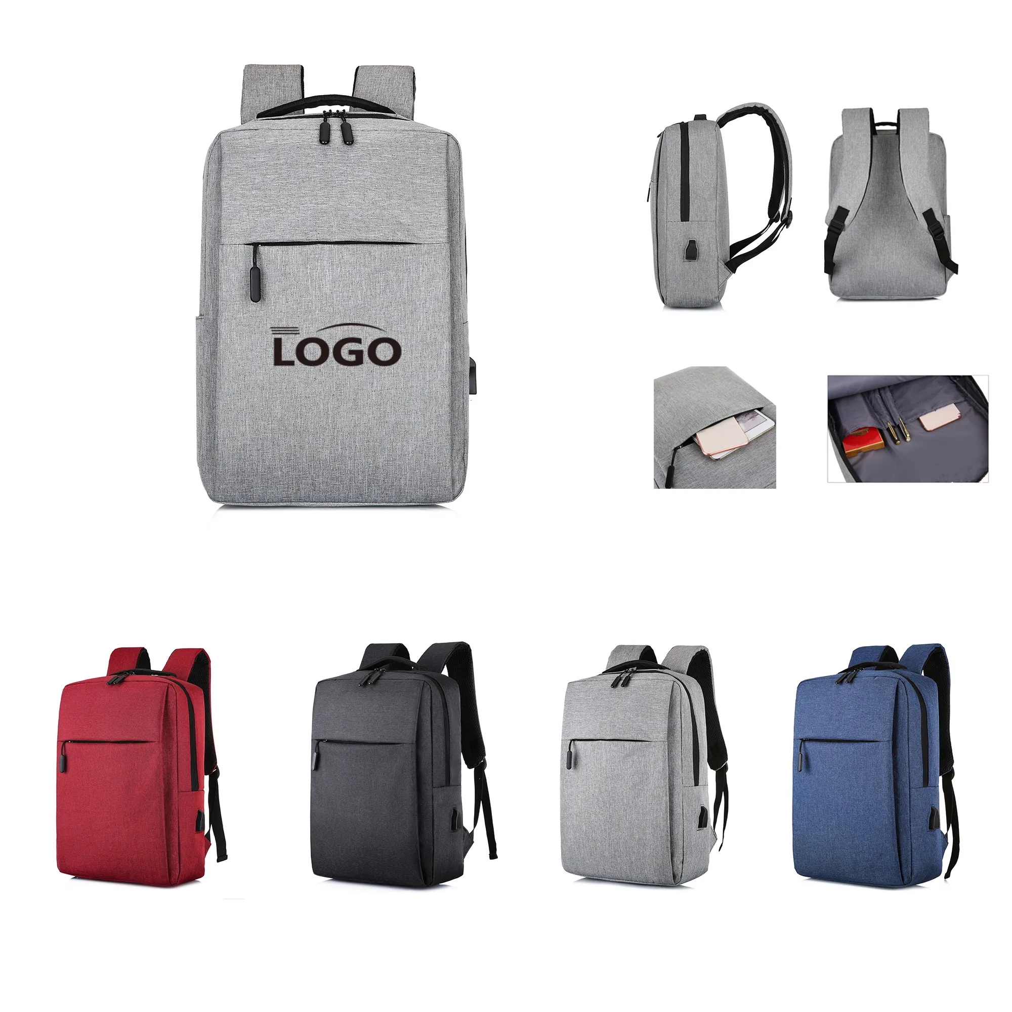 Laptop Business Backpack With USB Charging Port MOQ 30 1