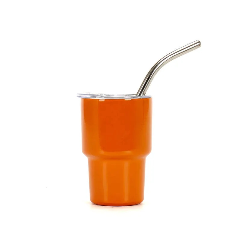 2oz Tumbler Shot Glass for Sublimationwith lids and straws 8