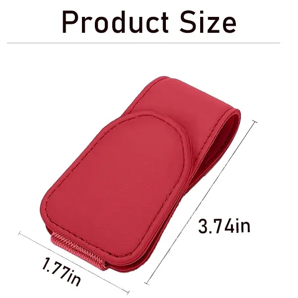 Magnetic Leather Car Sunglass Storage Clip 8