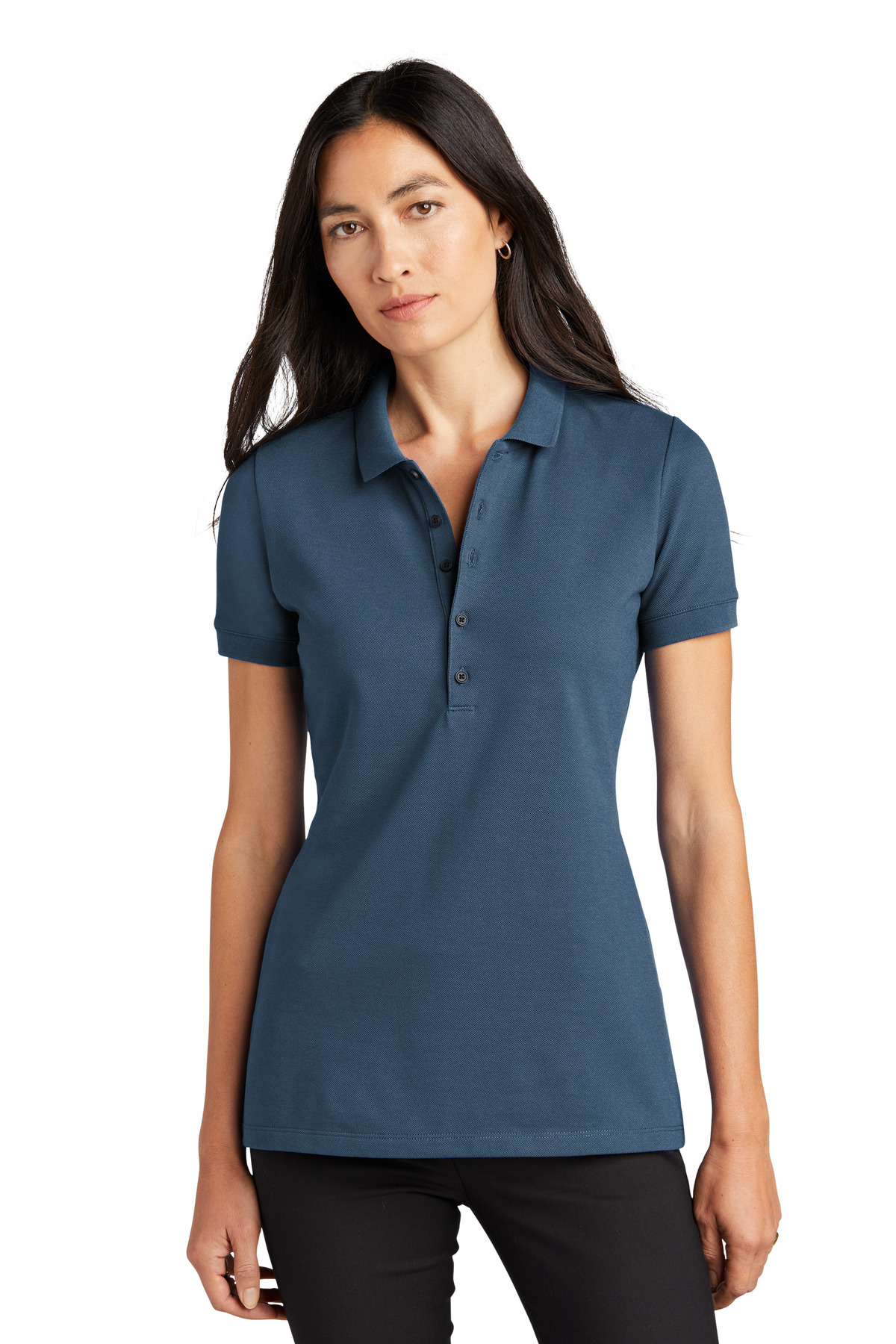 Mercer+Mettle Women's Stretch Heavyweight Pique Polo MM1001 6