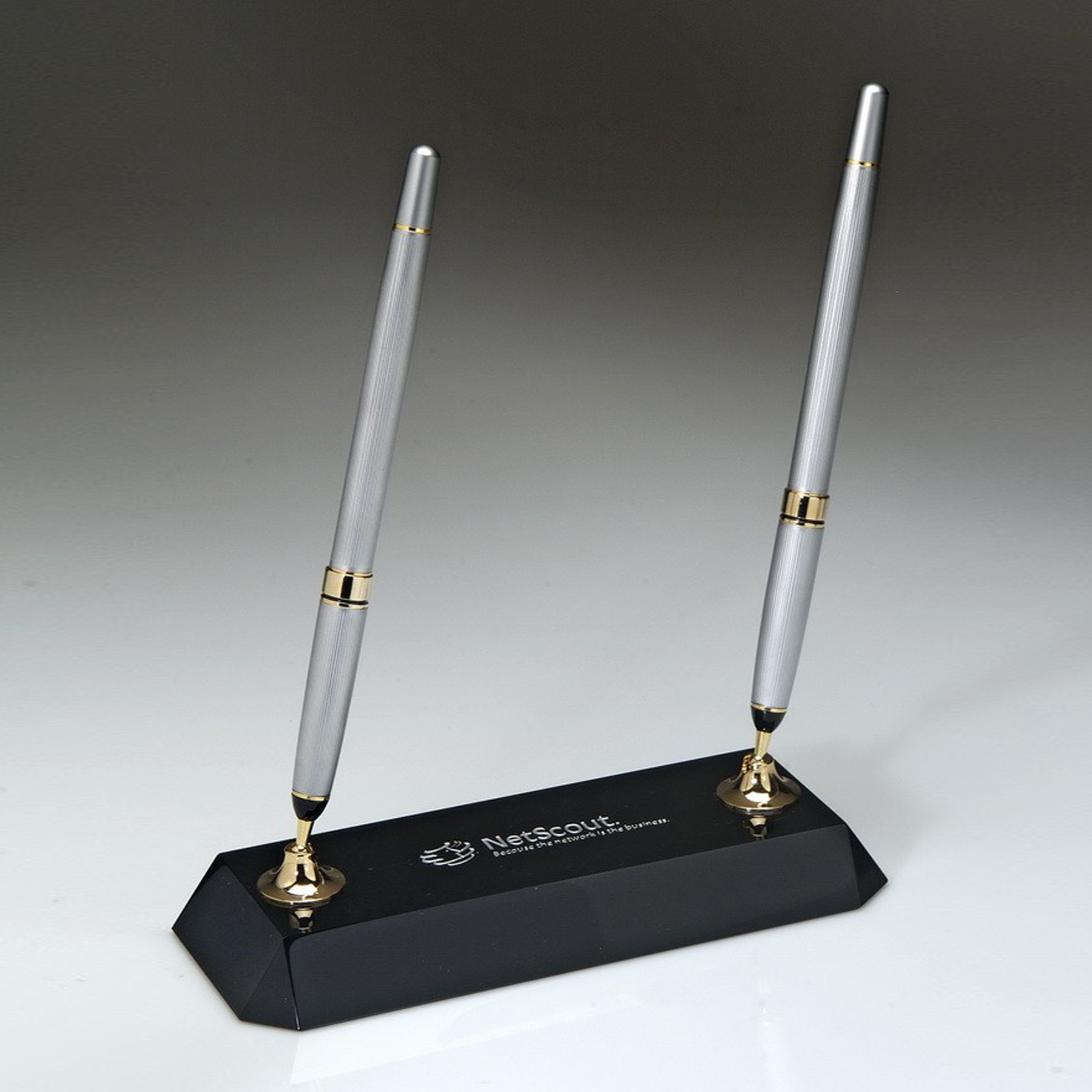 Black Crystal Pen Set w/ 2 Black pens_D712CA 4