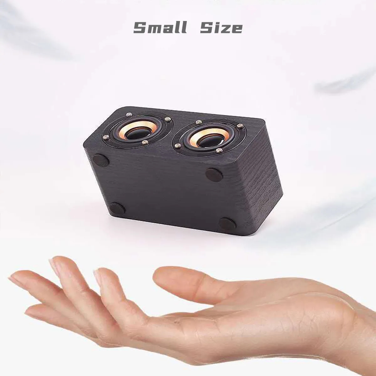 Vintage Bluetooth Speaker 360 Degree Wooden Music Player 3