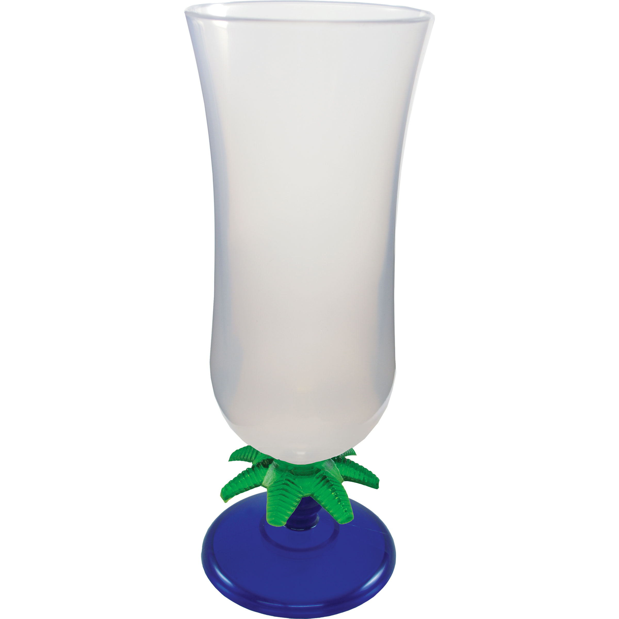 15oz Palm Tree Stem Plastic Hurricane Glass 30