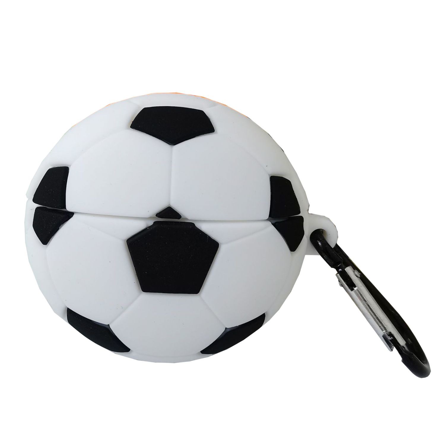 Silicone Soccer Airpods Case with Keyring 2