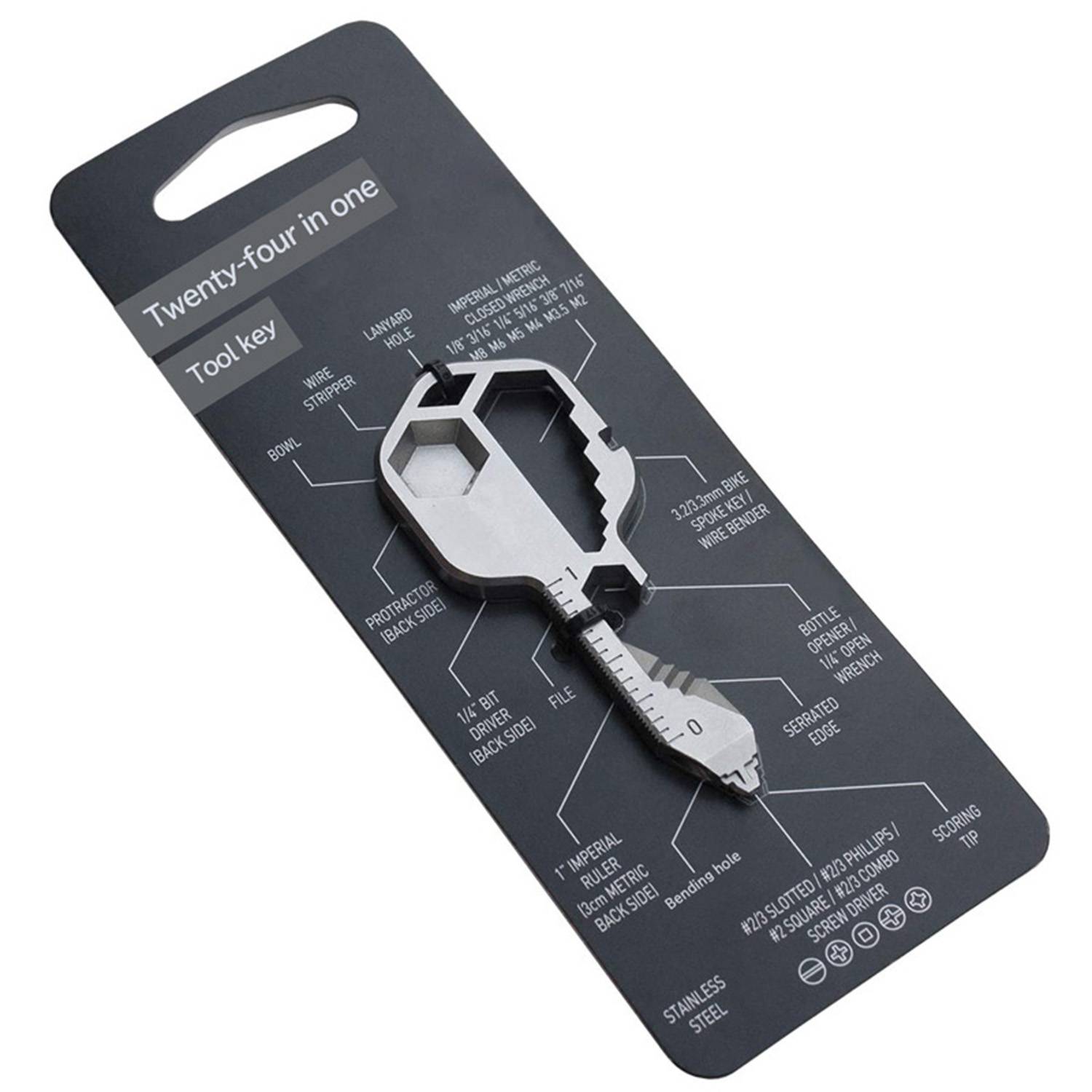 24- in-1 Key Shaped Pocket Tool 5