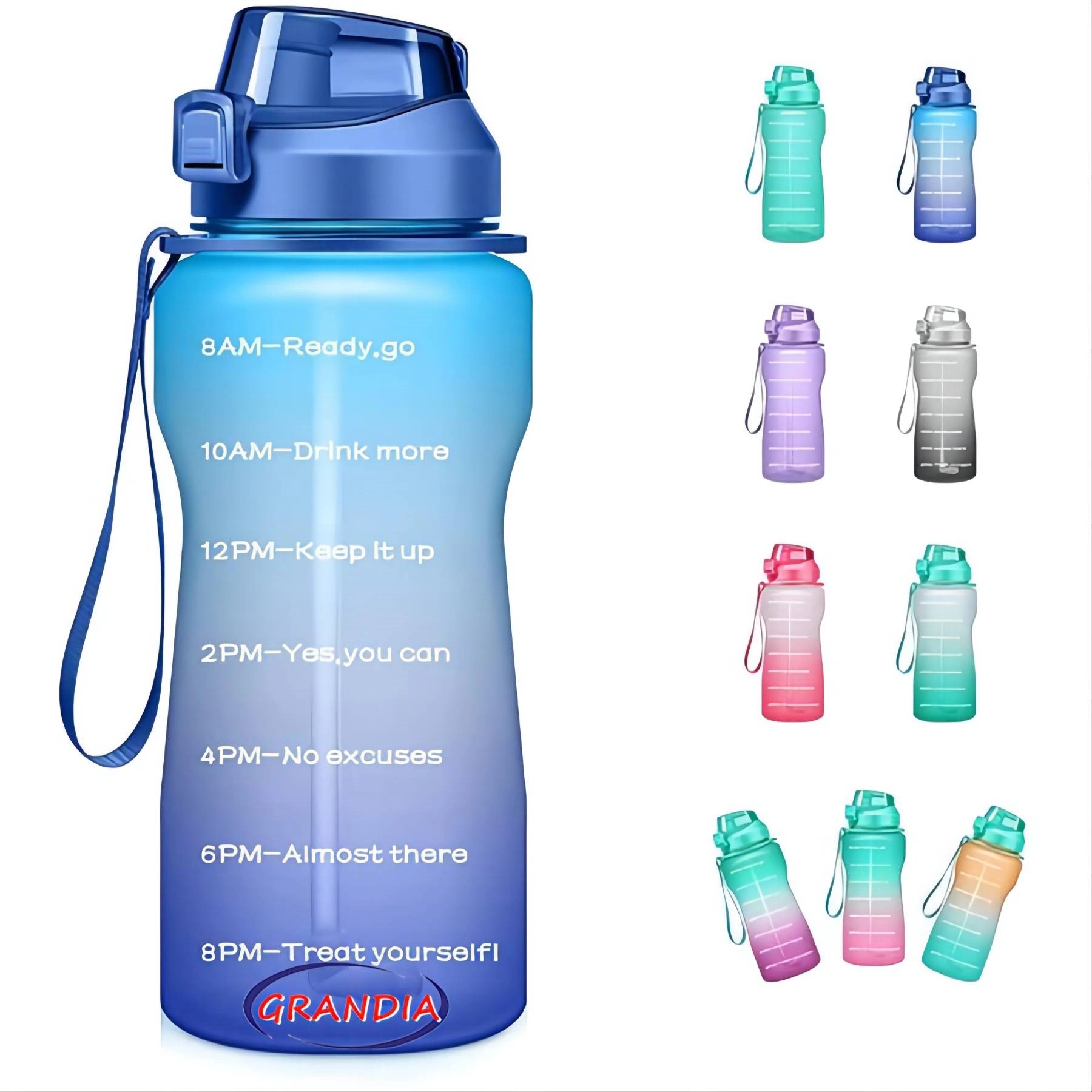 64oz Motivational Water Bottle 1