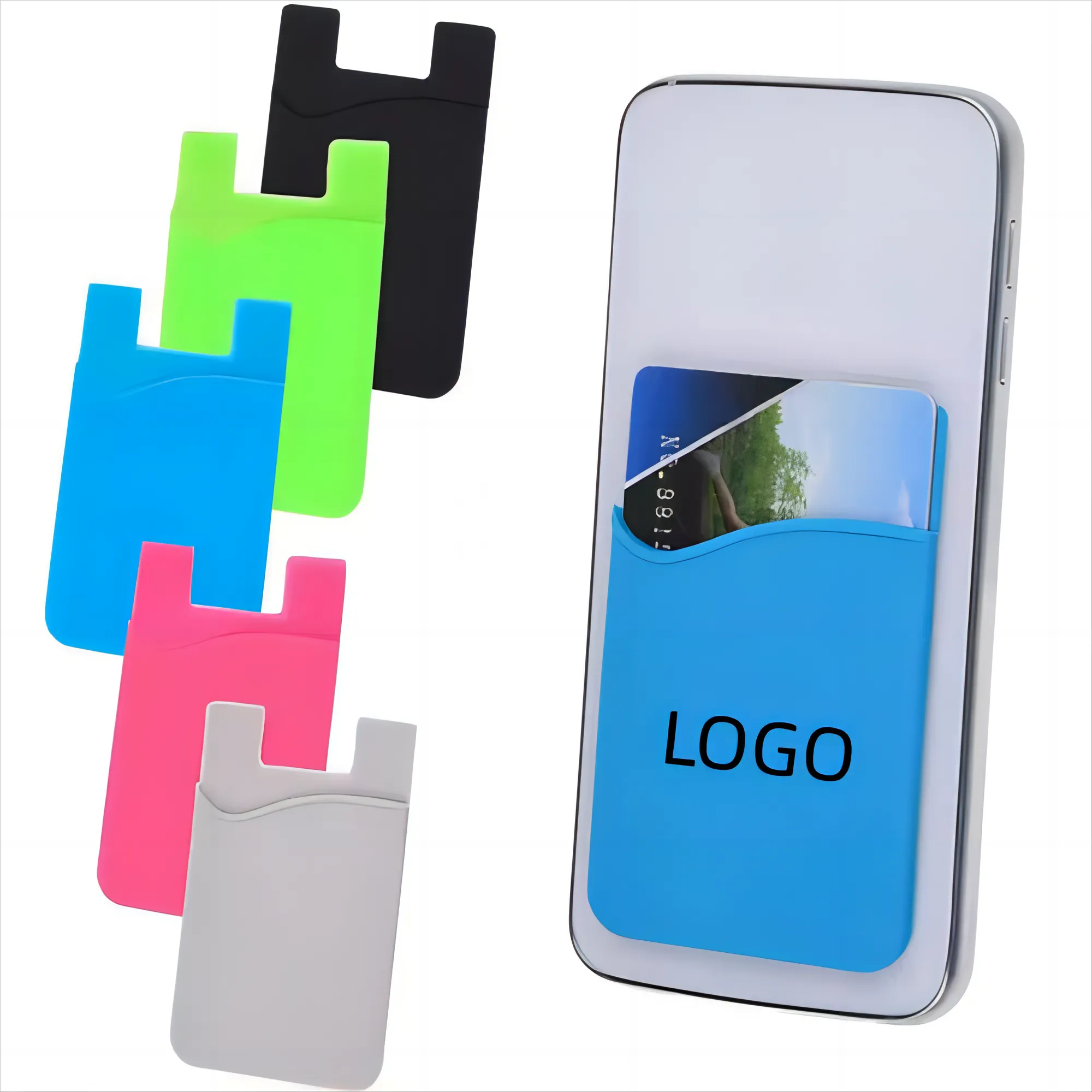 Silicone Cell Phone Card Holder 1