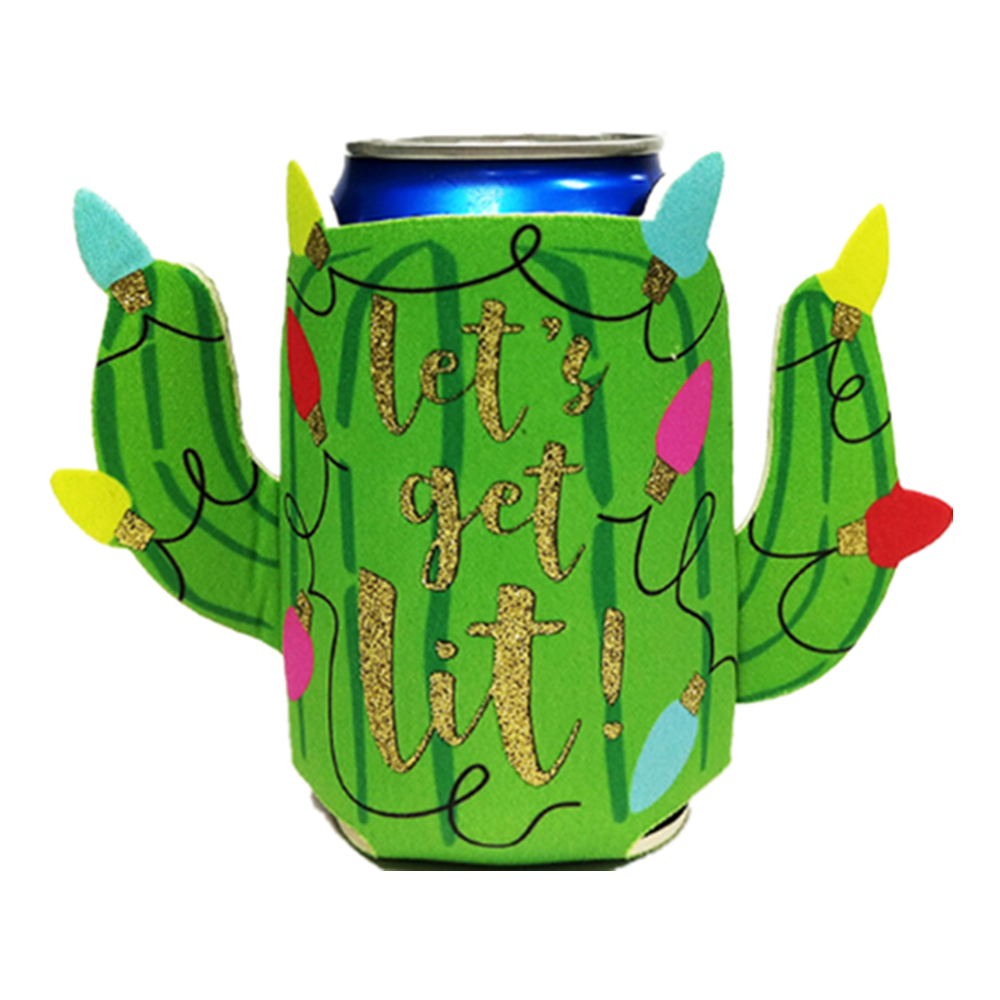 Neoprene Cactus Pattern Can Coolie 2