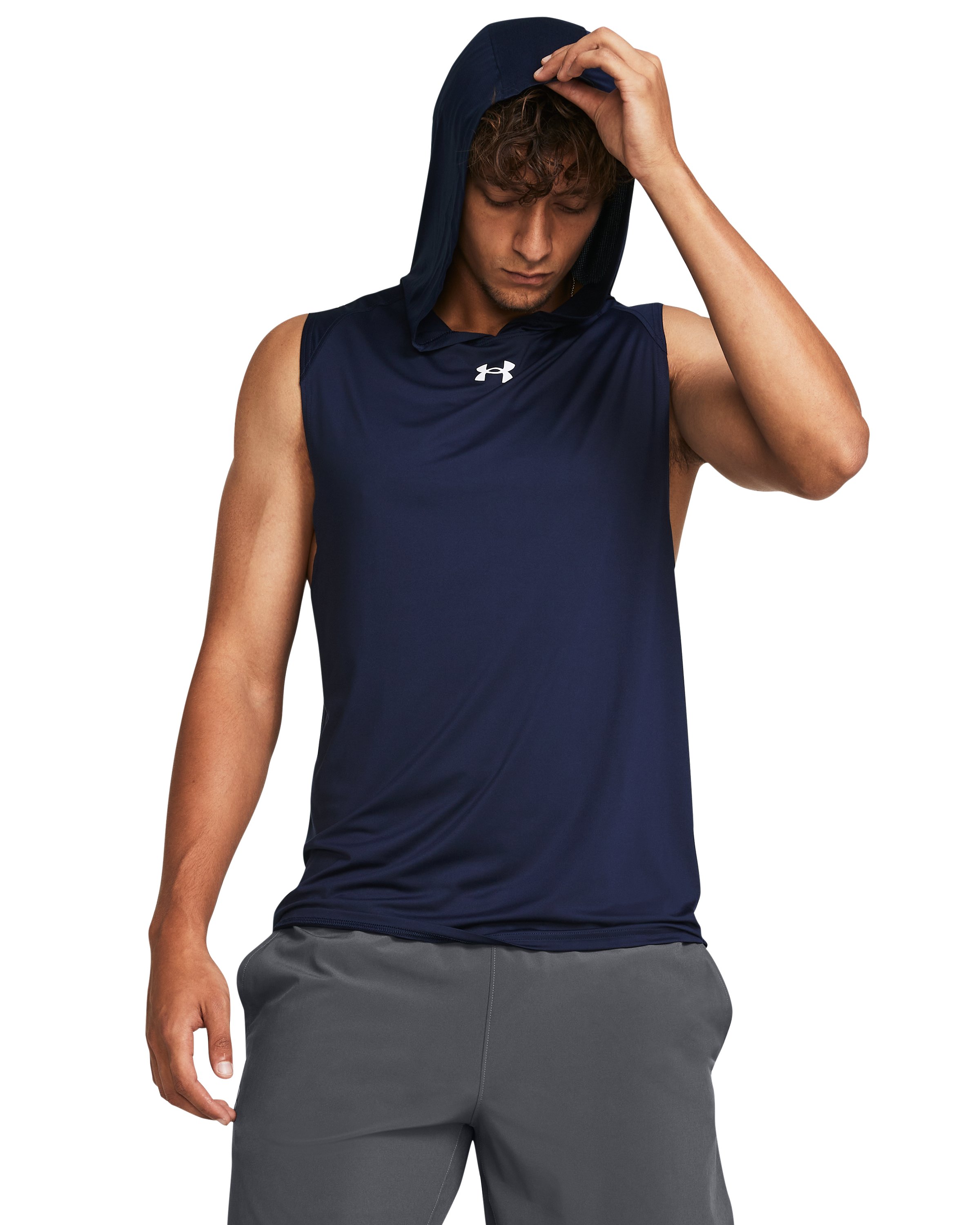 UA Knockout Men's Sleeveless Hoodie 5