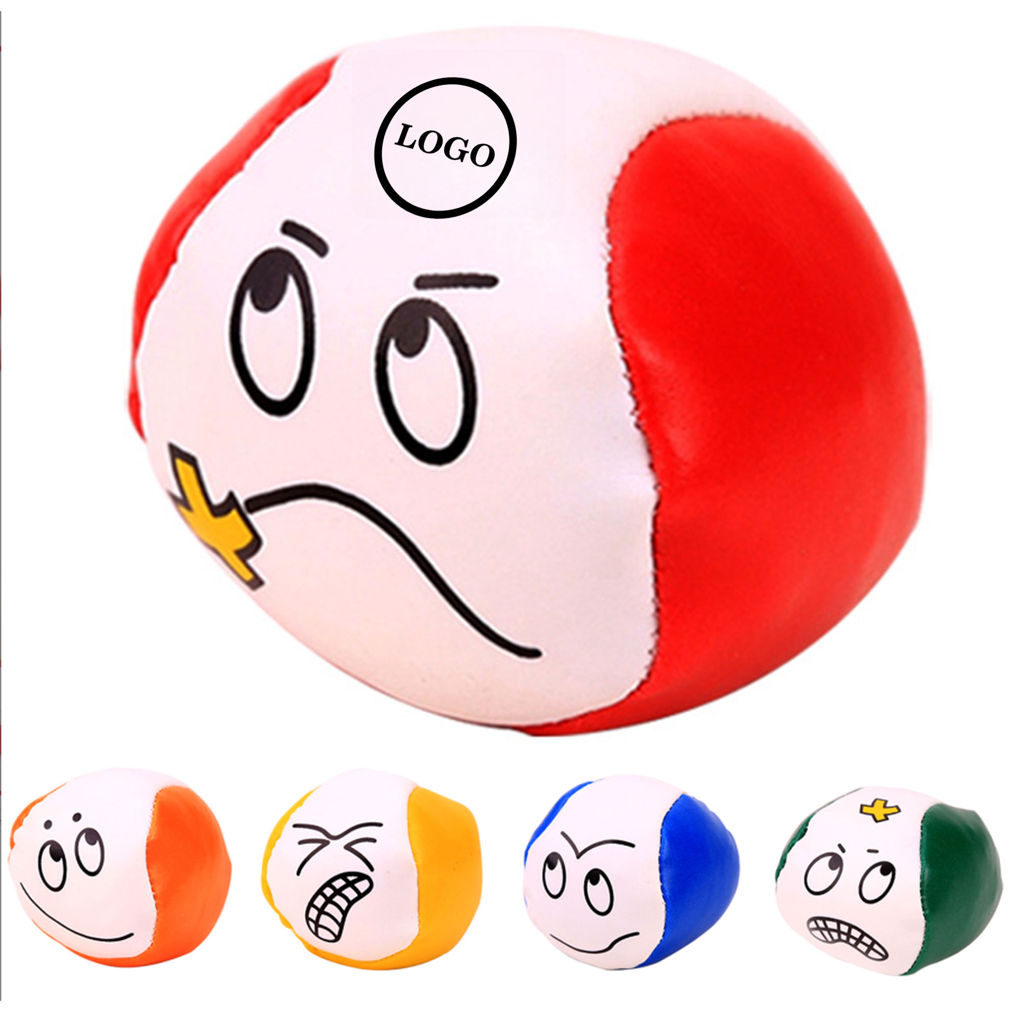 Emoji Face Sandbag Toy Set 2