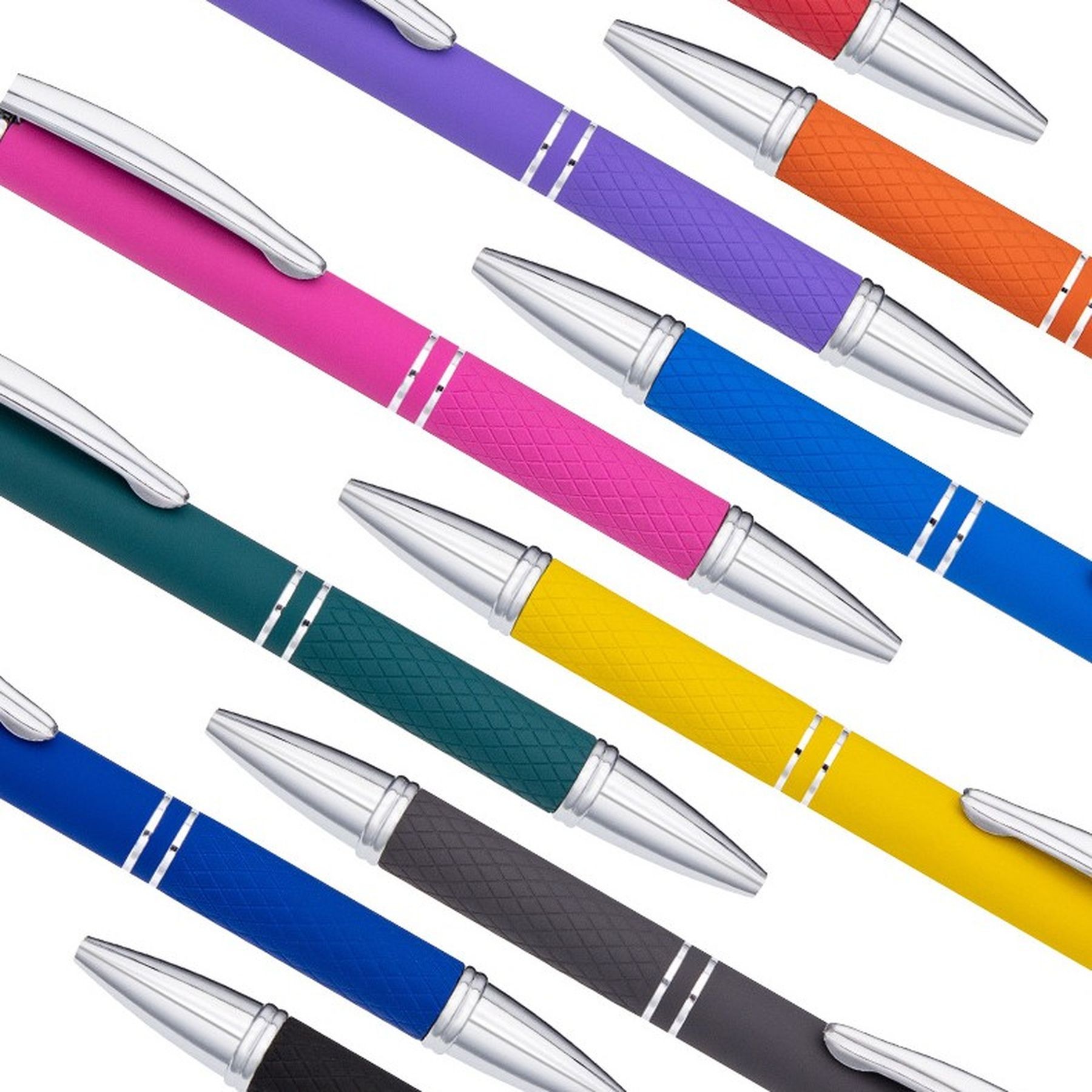 Soft Touch Diamond Stylus Pen With Rose Gold Trim 19