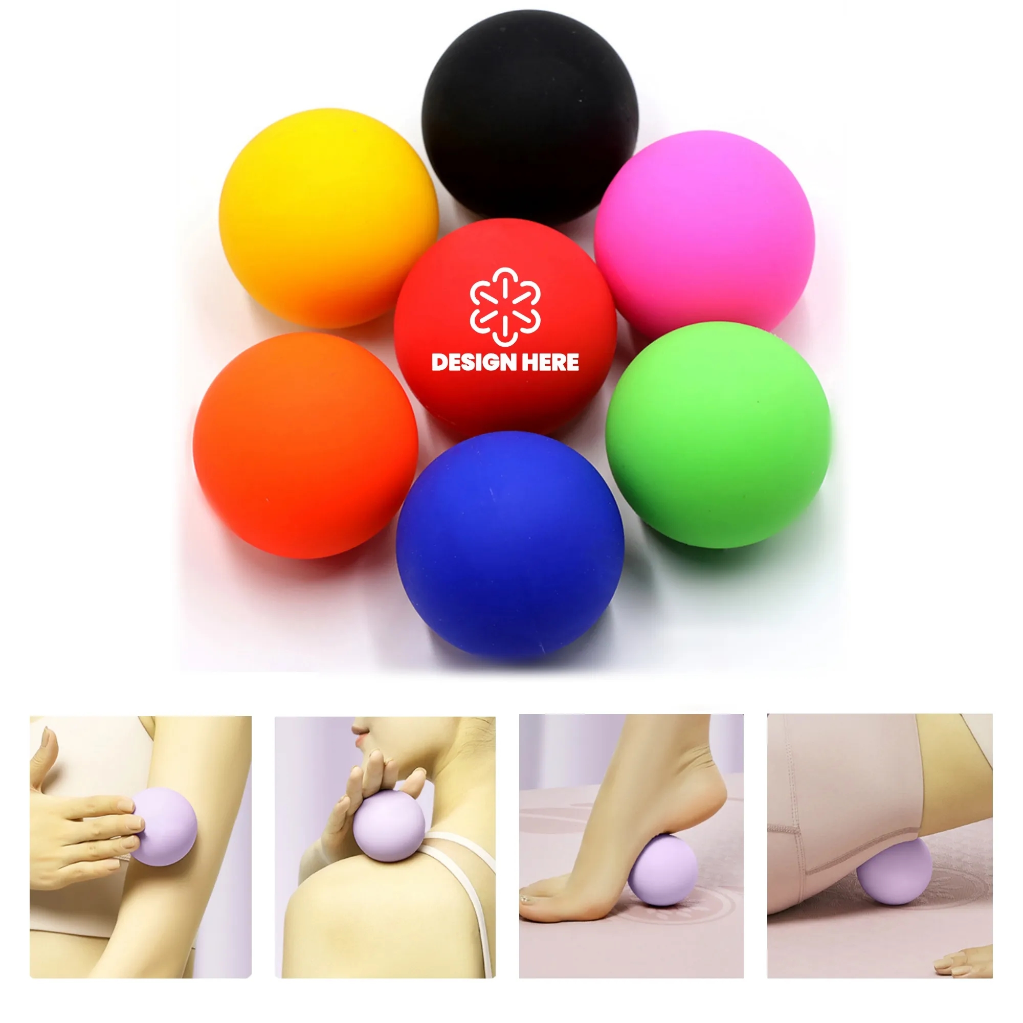 Silicone Yoga Massage Fitness Ball 2