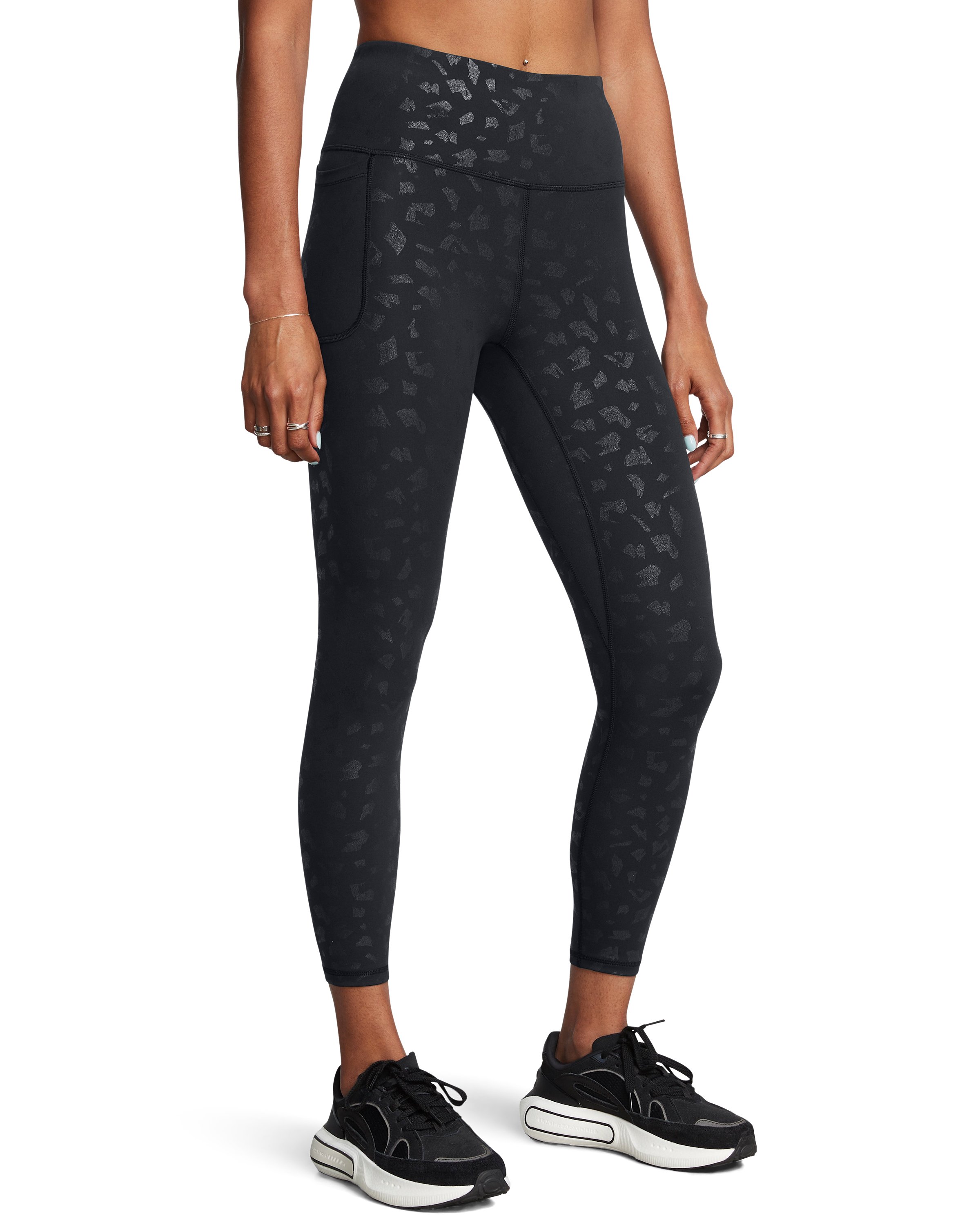 UA Motion Gloss Printed Women's Ankle Leggings 1