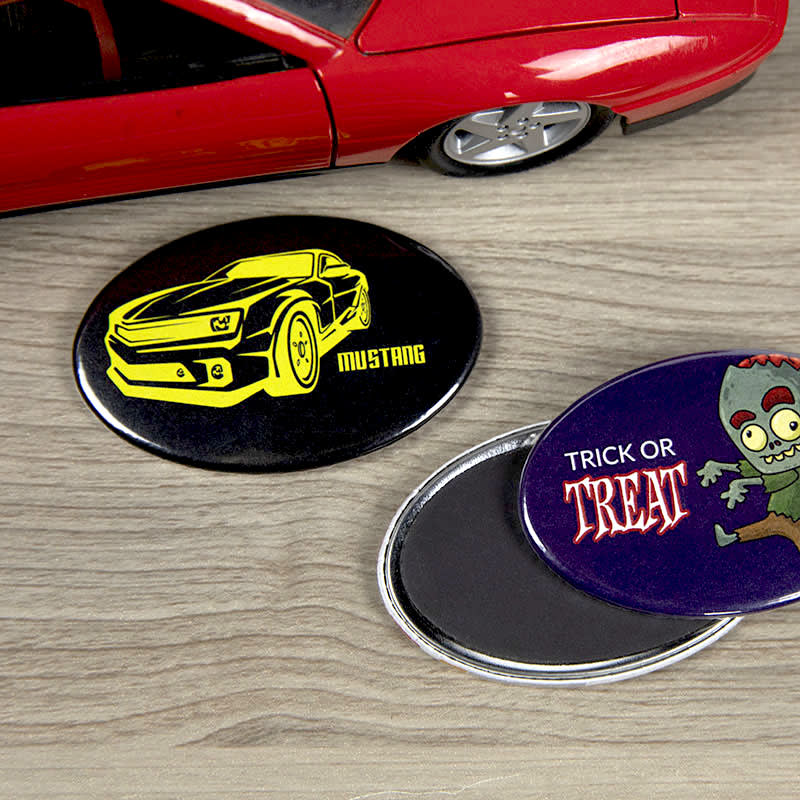 2.75 X 1.75 Inch Oval Magnet Buttons 21