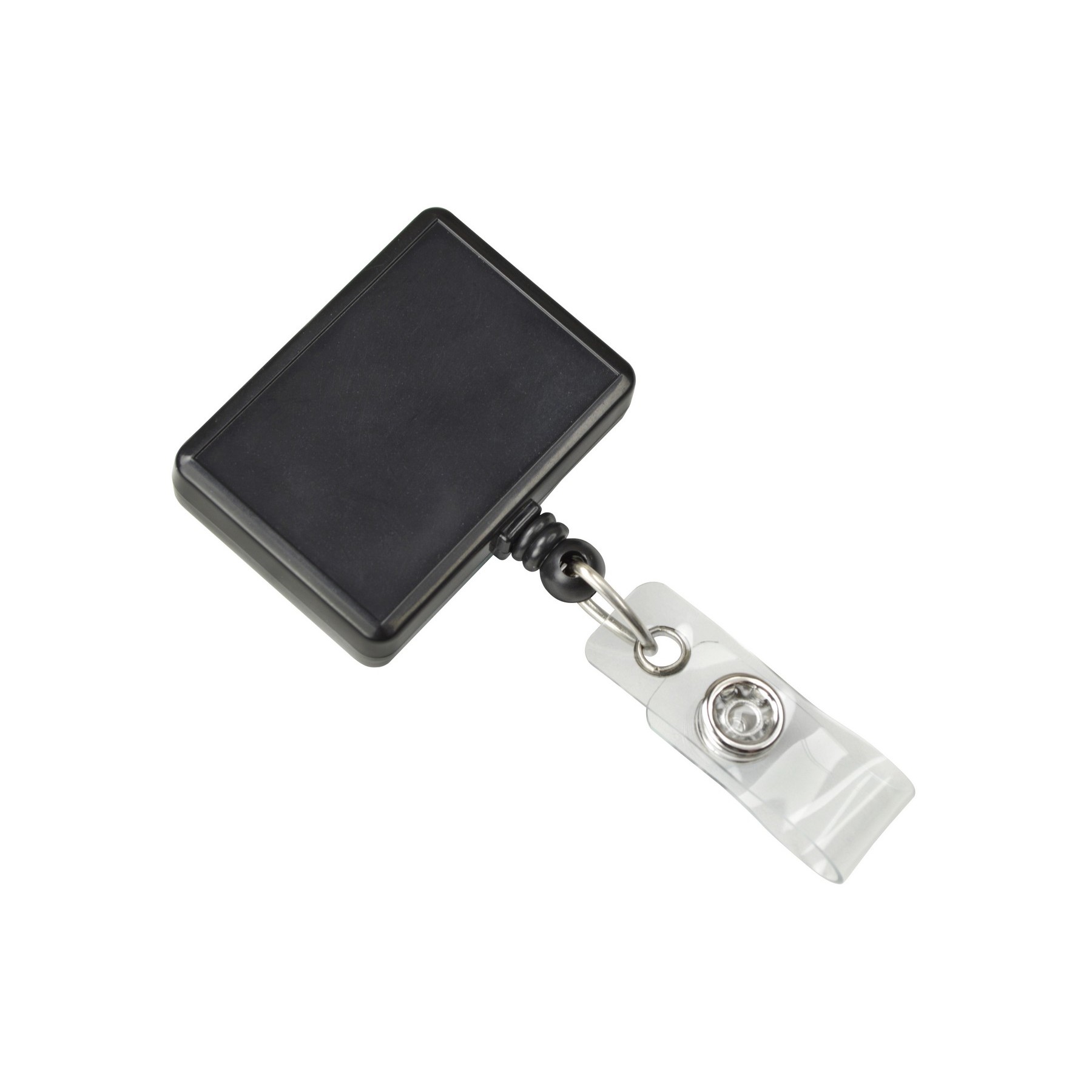 Rectangle Badge Reel with Clear Vinyl Strap 5