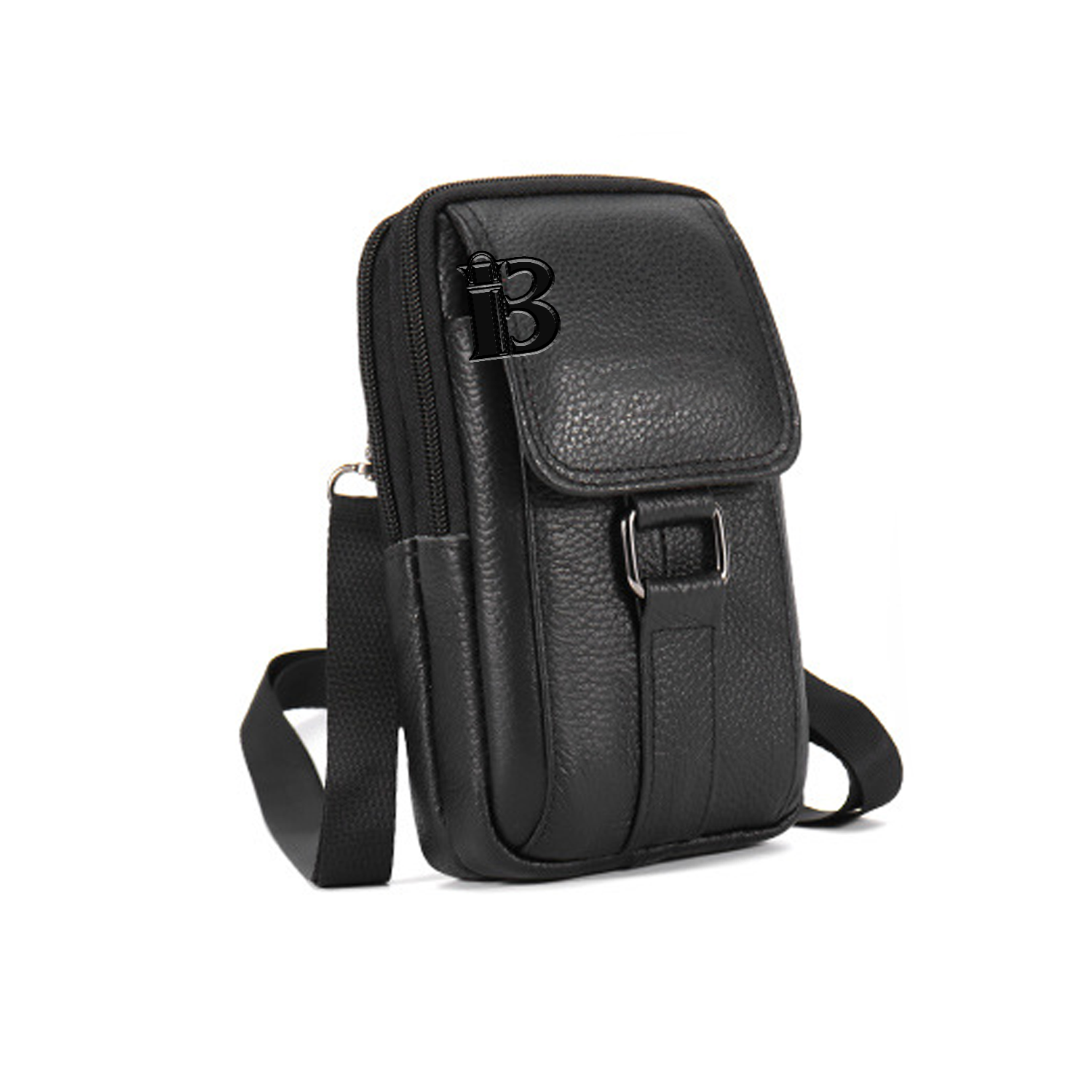 Genuine Leather Multi-functional Men's Waist Bag 1