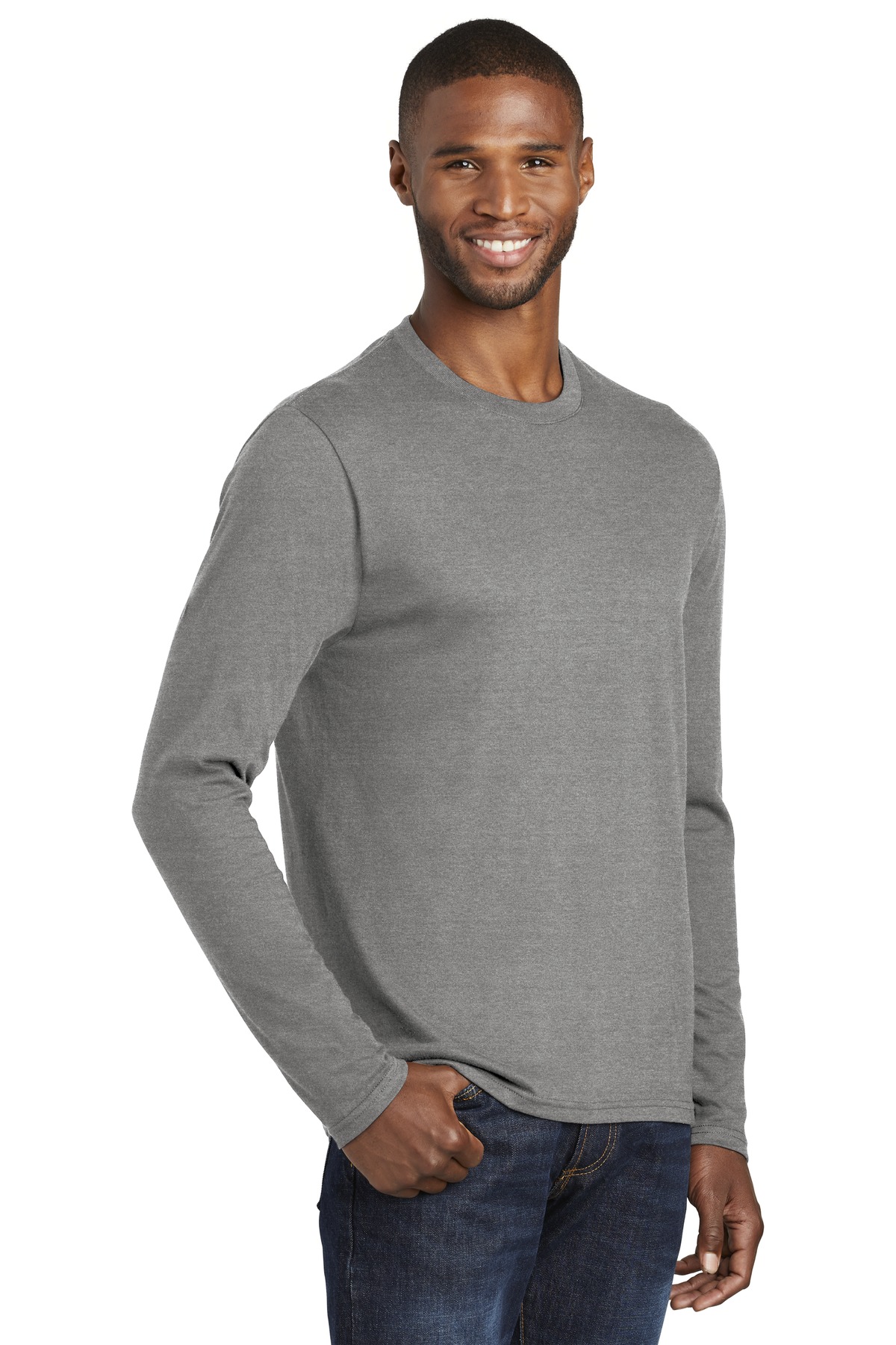 Port & Co Long Sleeve Fan Favorite Blend Tee. PC455LS 33