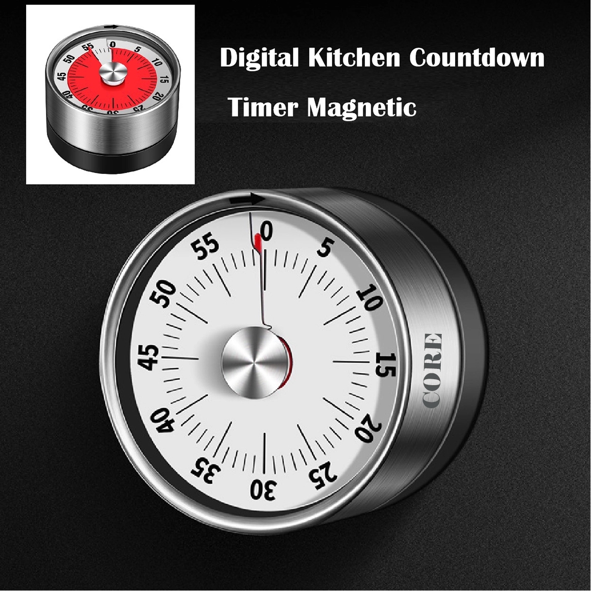 Magnetic Mechanical Kitchen Timer 2