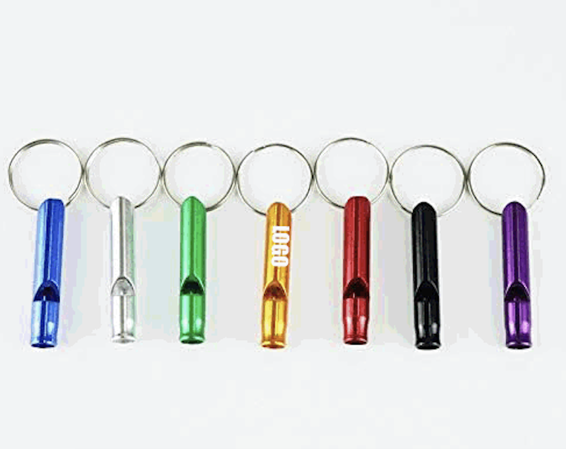 Whistle Keychain / Aluminum Whistle Key Ring 1