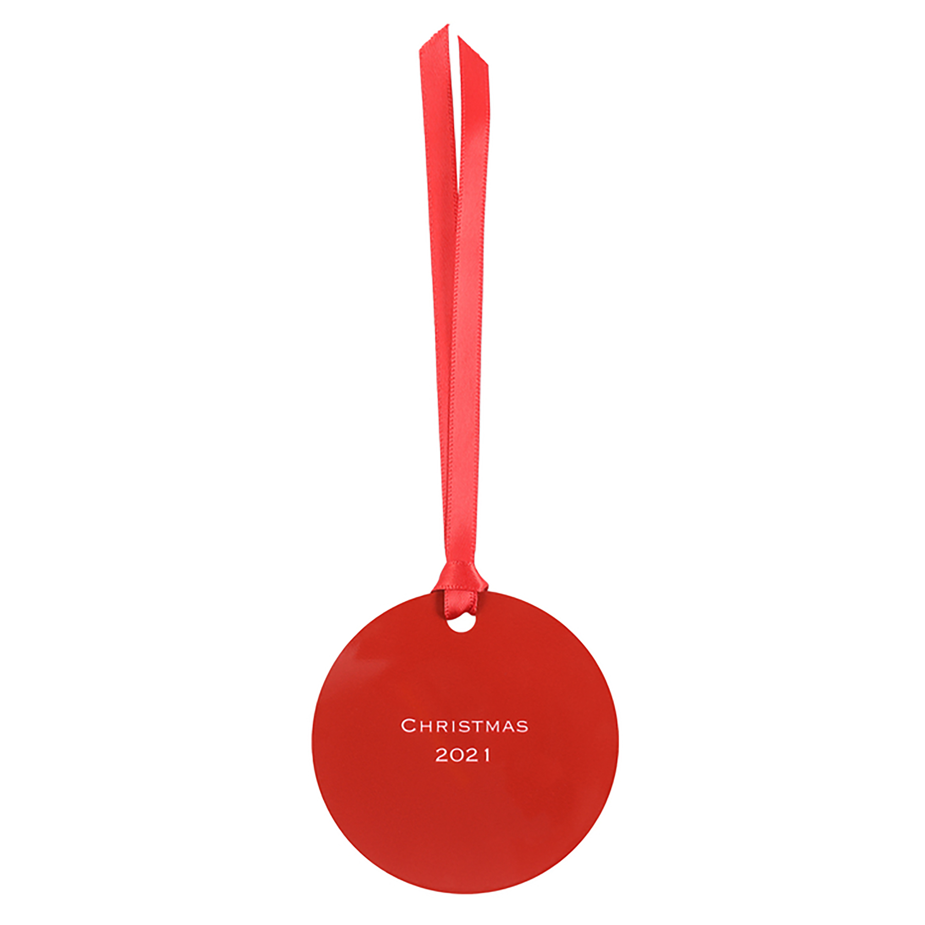 Full Bleed Photo Round Metal Ornament 3