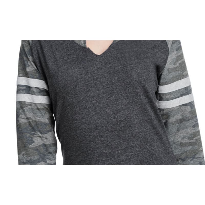 LAT Ladies' Gameday Mash-Up Long Sleeve Fine Jersey T-Shirt 4
