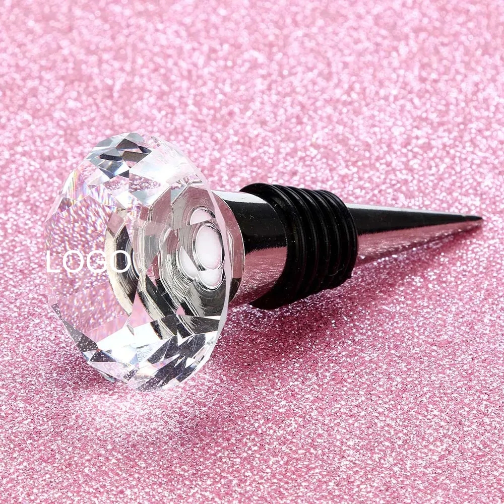 Crystal Diamond Cut Wine Stoppers 9