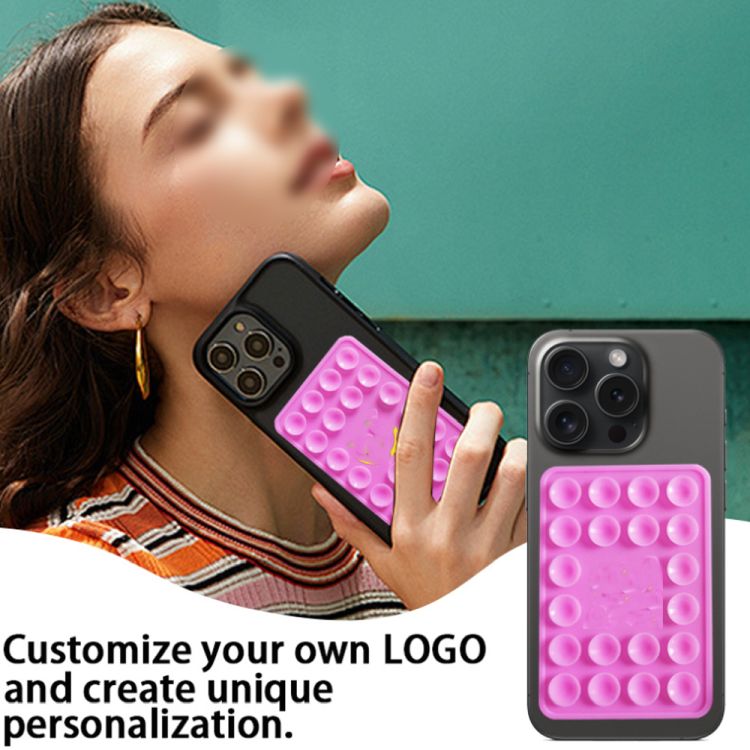 Silicone Suction Phone Case Adhesive Mount for Hands-Free. 1