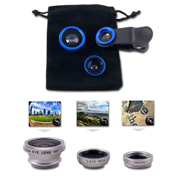 TriView Clip-On 3-in-1 Smartphone Lens Kit 9