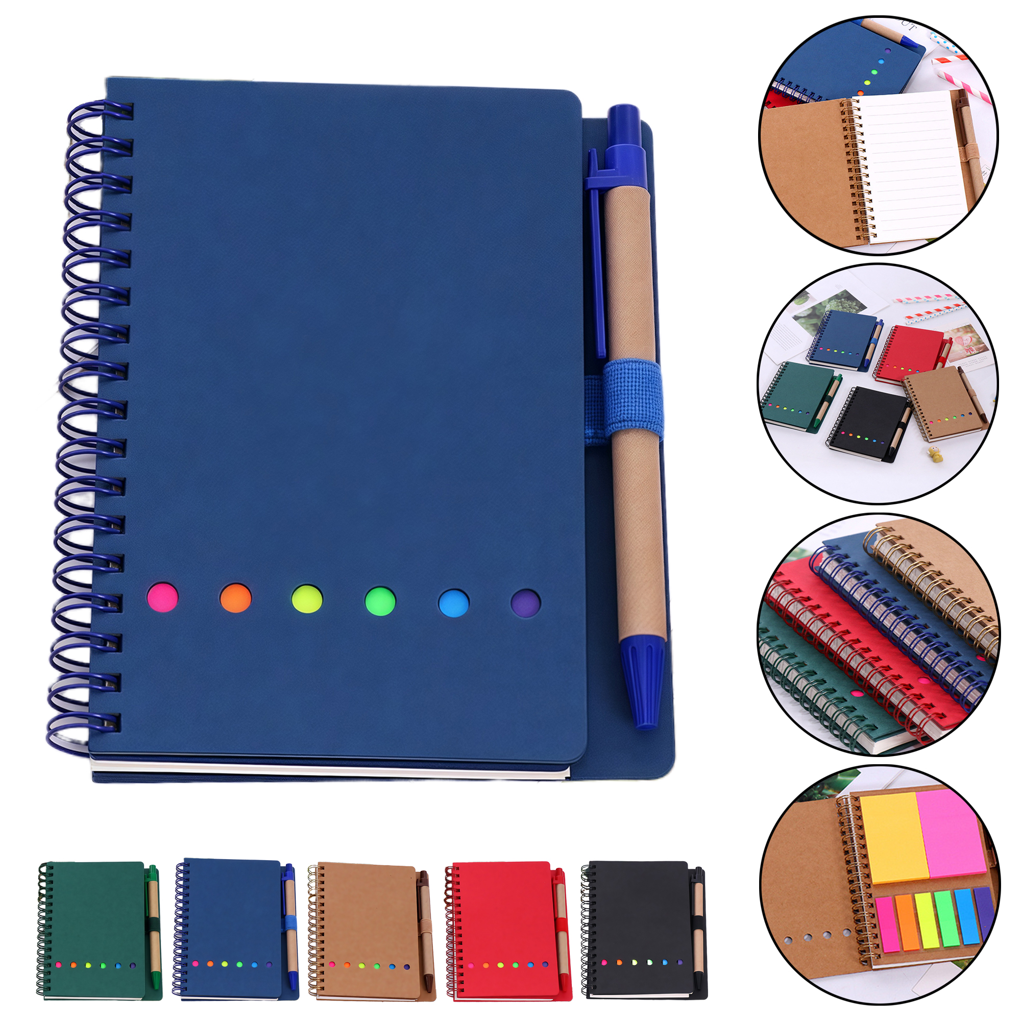 Reusable Office Notebook with Pen Holder 2