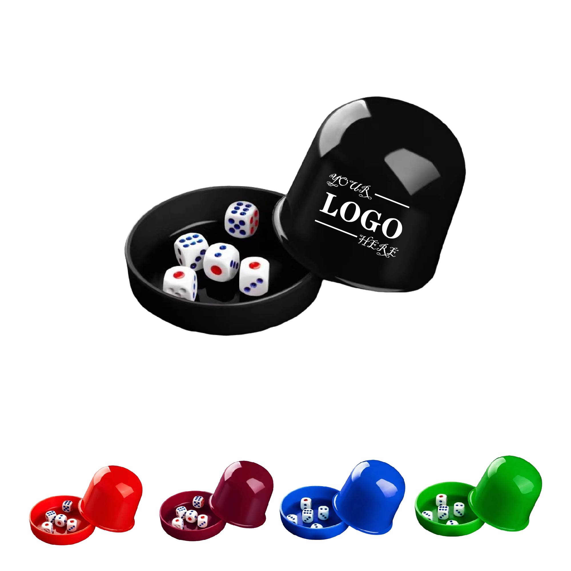 MOQ 10 pcs Gambling Dice Cup with Base 2