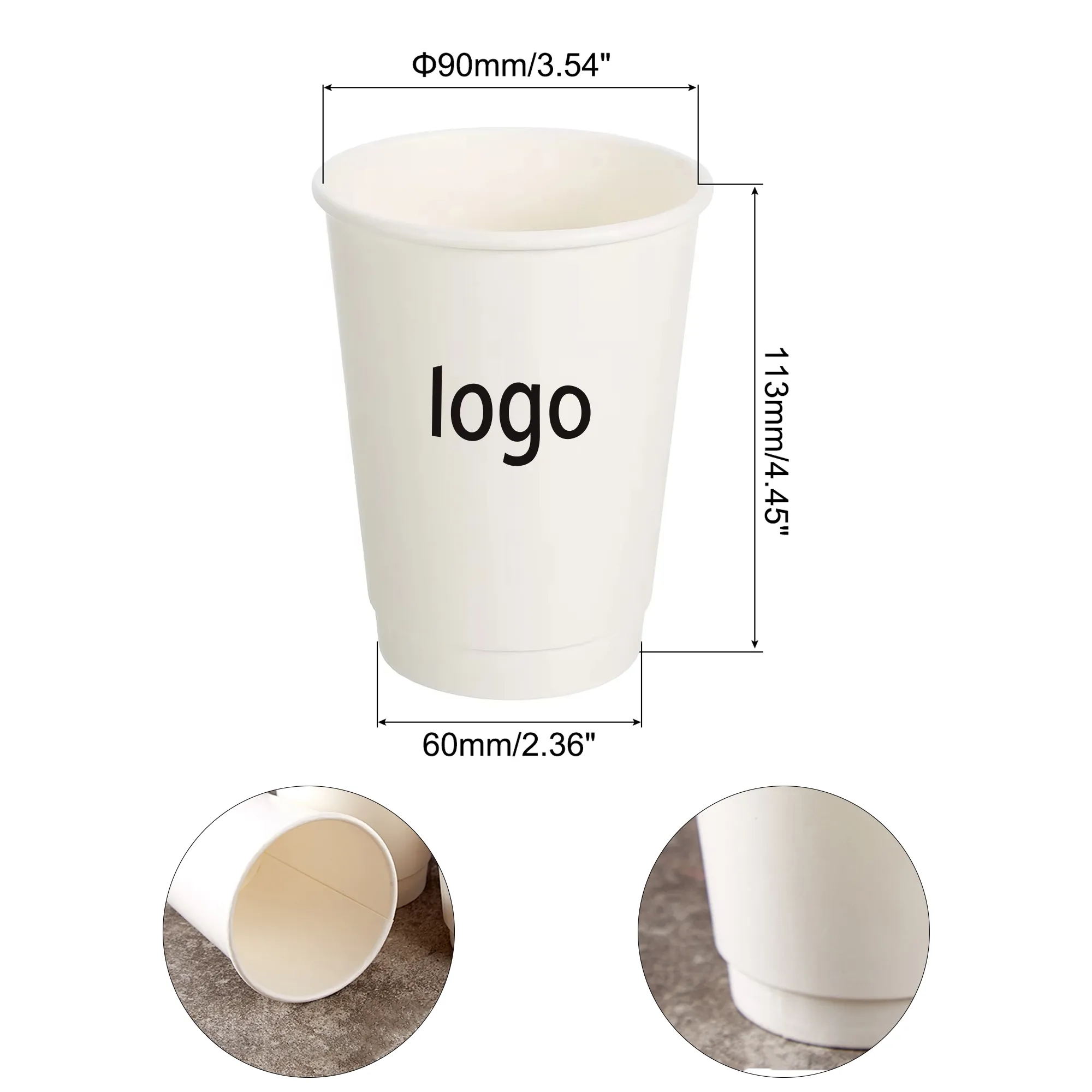 Double-Layered Thickened Disposable Paper Cup