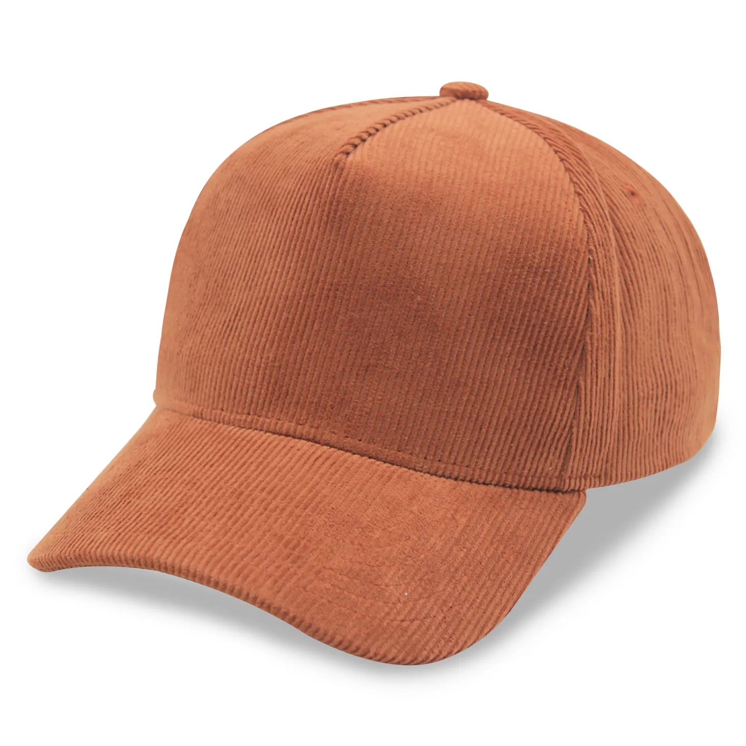 A Frame Corduroy 5 Panel Baseball Cap Snapback