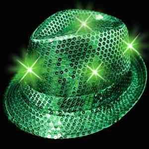 Sequin LED Fedoras 10