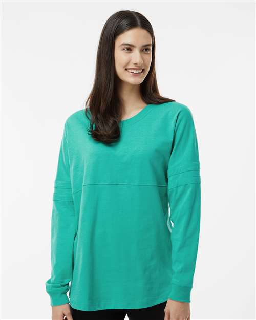 Women's Jersey Pom Pom Long Sleeve T-Shirt - T14 53