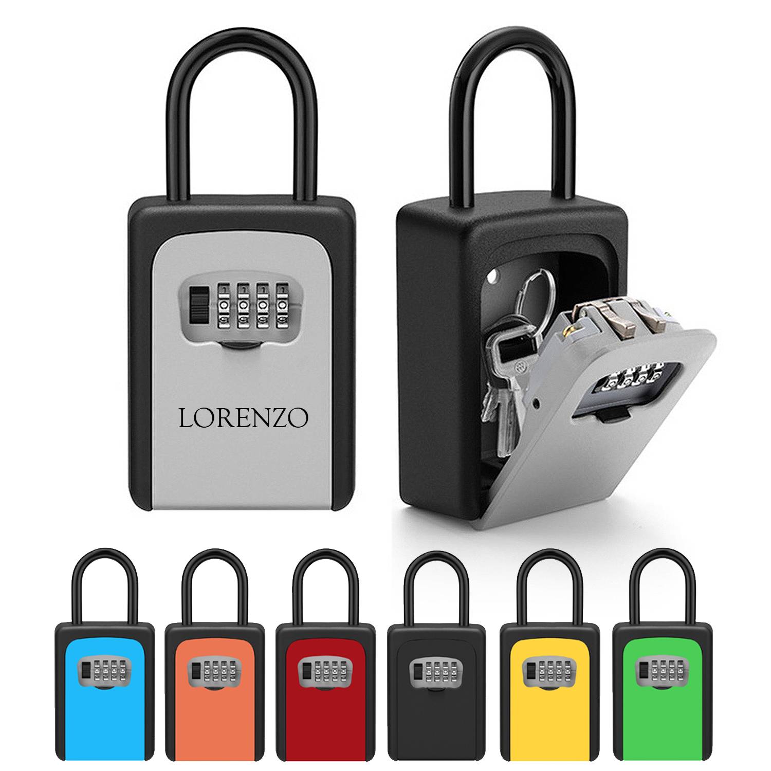 Portable Password Key Combination Lock Box 5