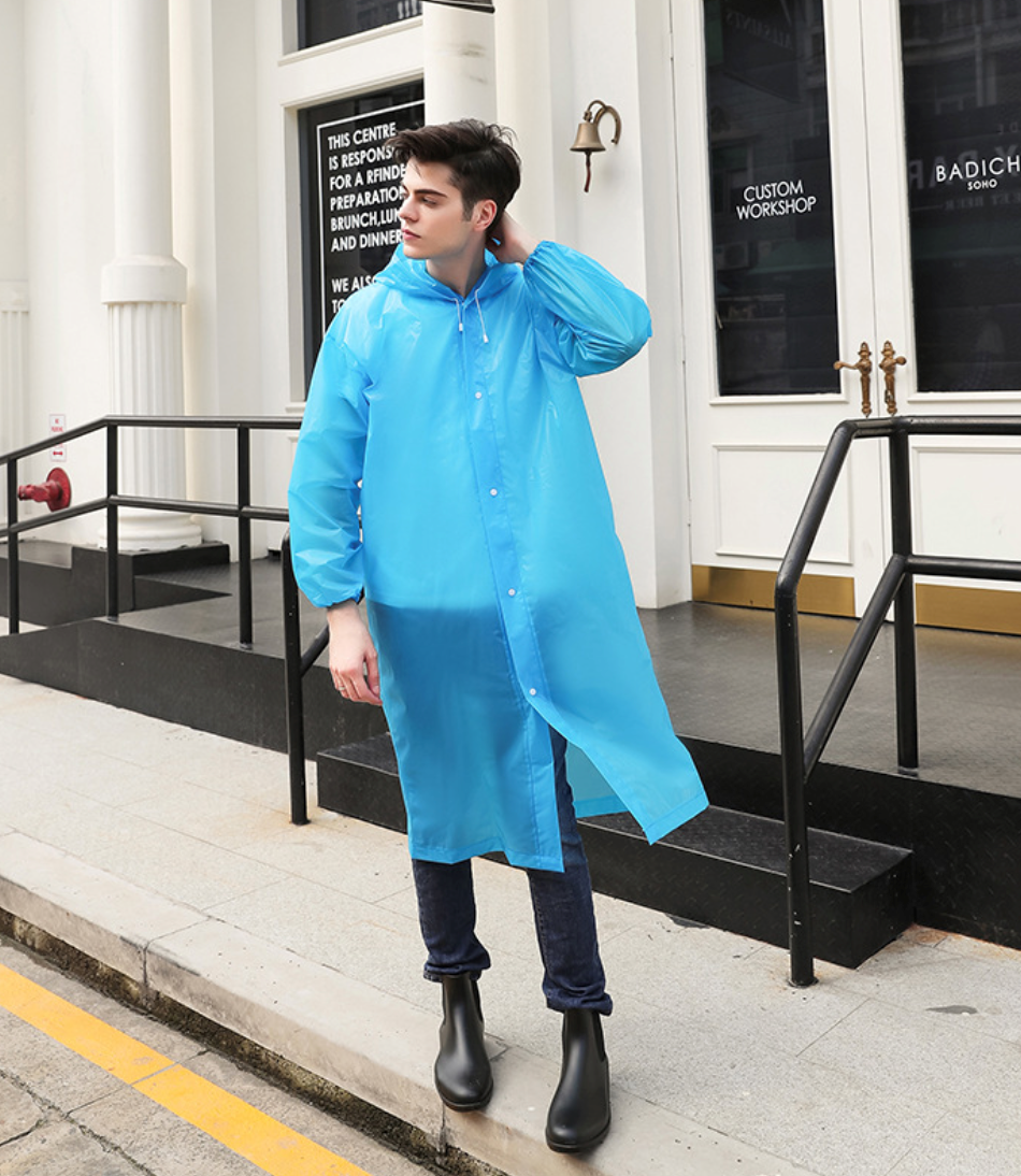 Disposable poncho with sleeves 1