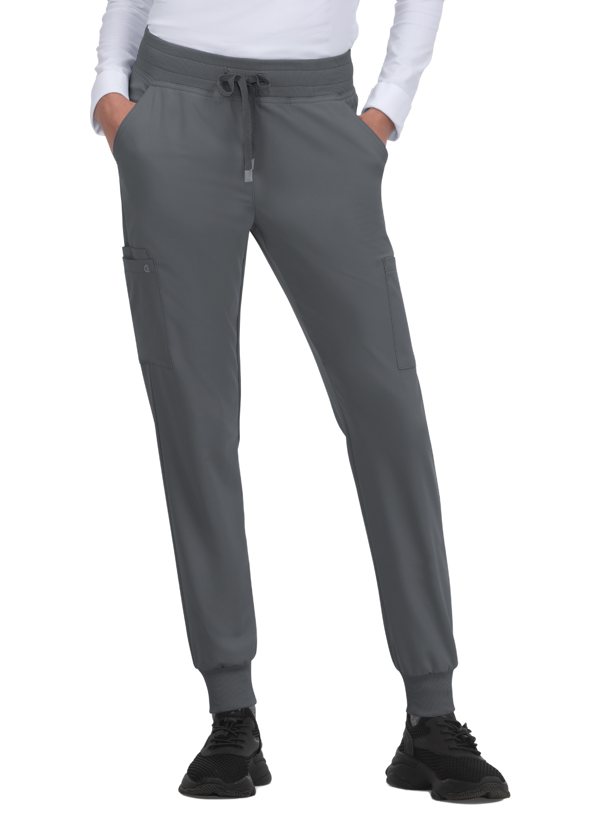 koi - Cureology - Women's Six-Pocket Ribbed Cuff Jogger Style Pulse Pant