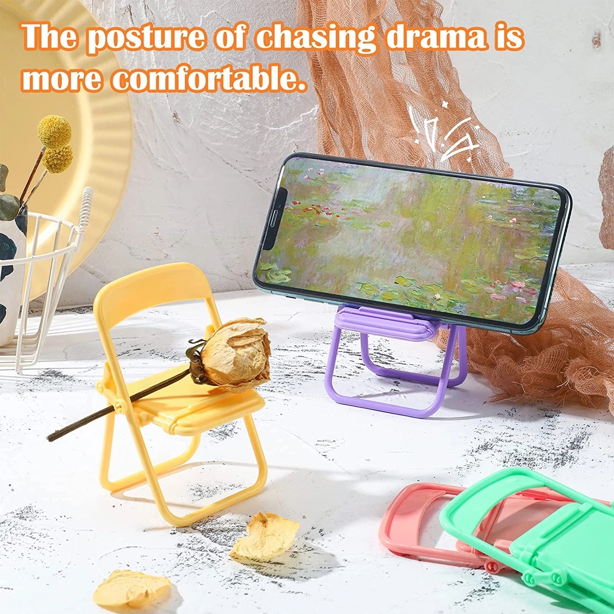 Mini Chair Shape Cell Phone Stand 4