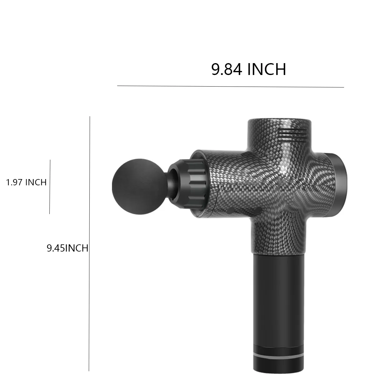 Wireless LCD Touch Display Electric Fascial Gun Massage 4