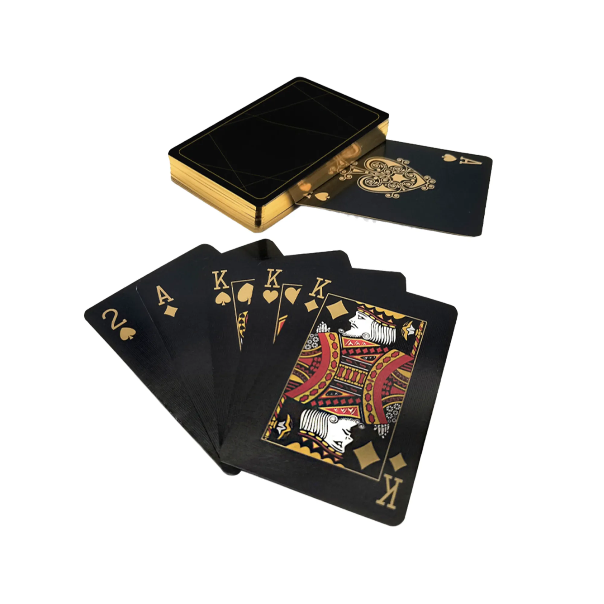 MOQ 100 PCS Gold Foil Stamped Poker Cards 1
