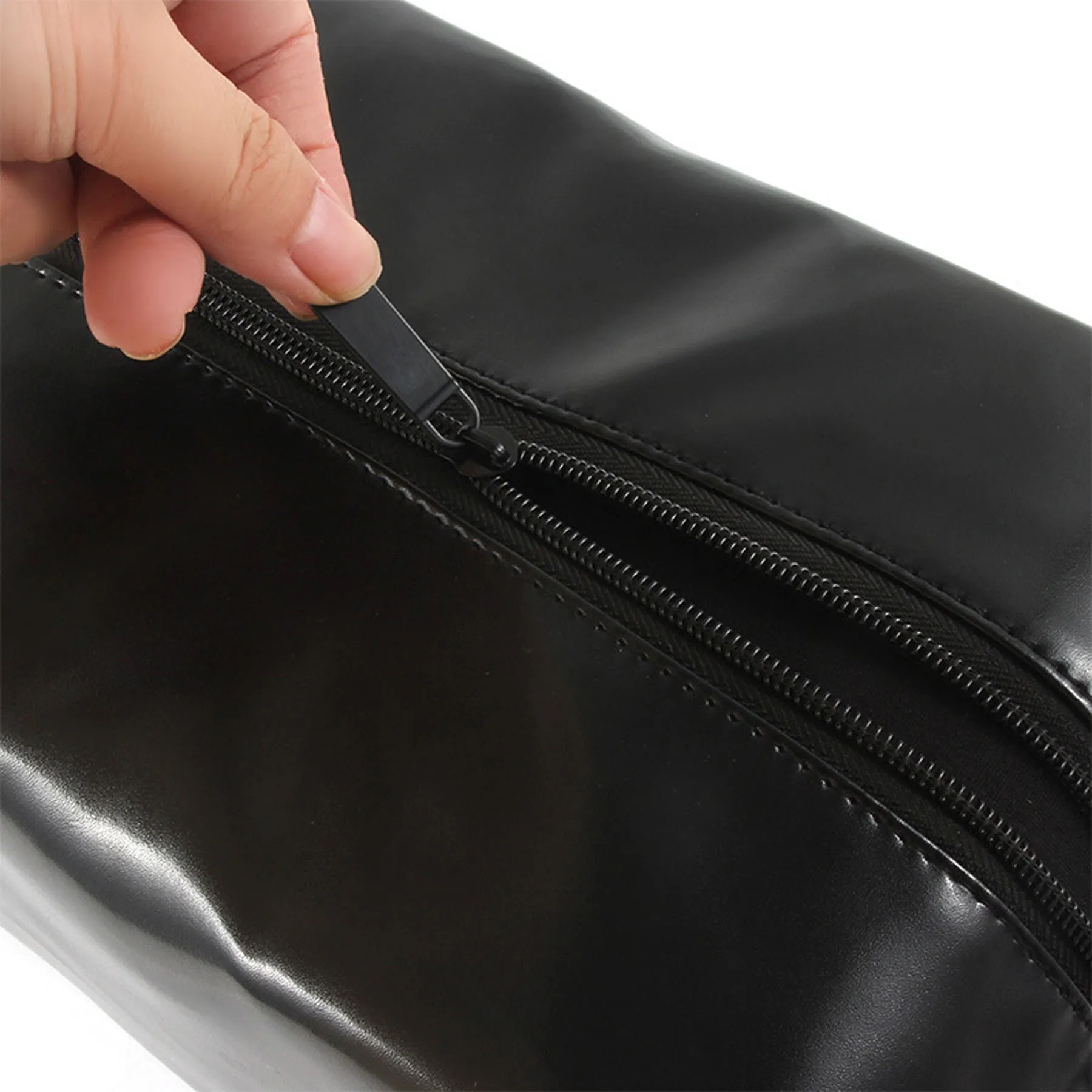 Black Pu Handheld Makeup Bag 4