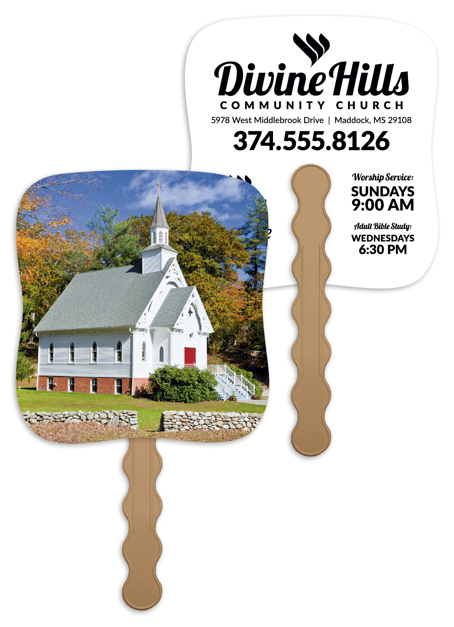 Skinner & Kennedy® Little White Church - Pictorial Fan 5