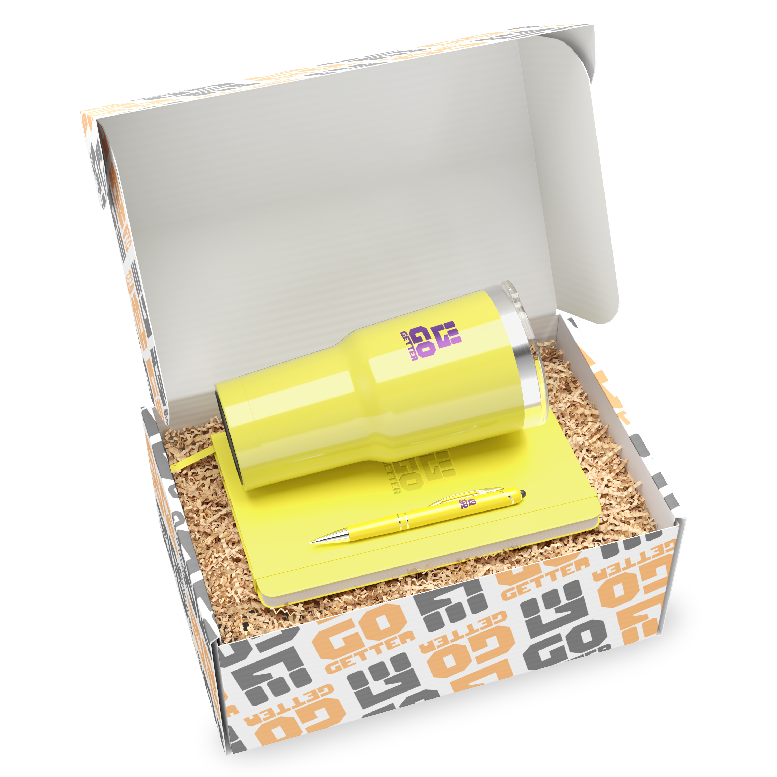 "show your colors" 3-piece kit in a droppr - custom dropship box 2