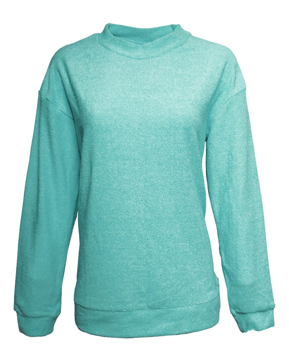 Women's Weekend Terry Mock Neck Pullover - 8428 10