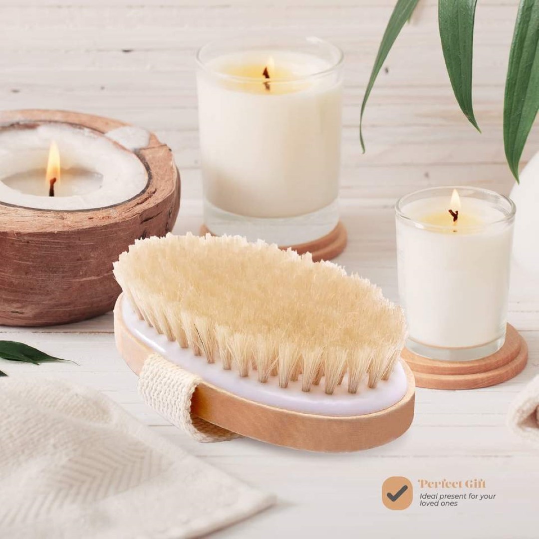 Wet and Dry Body Brush Exfoliator 1