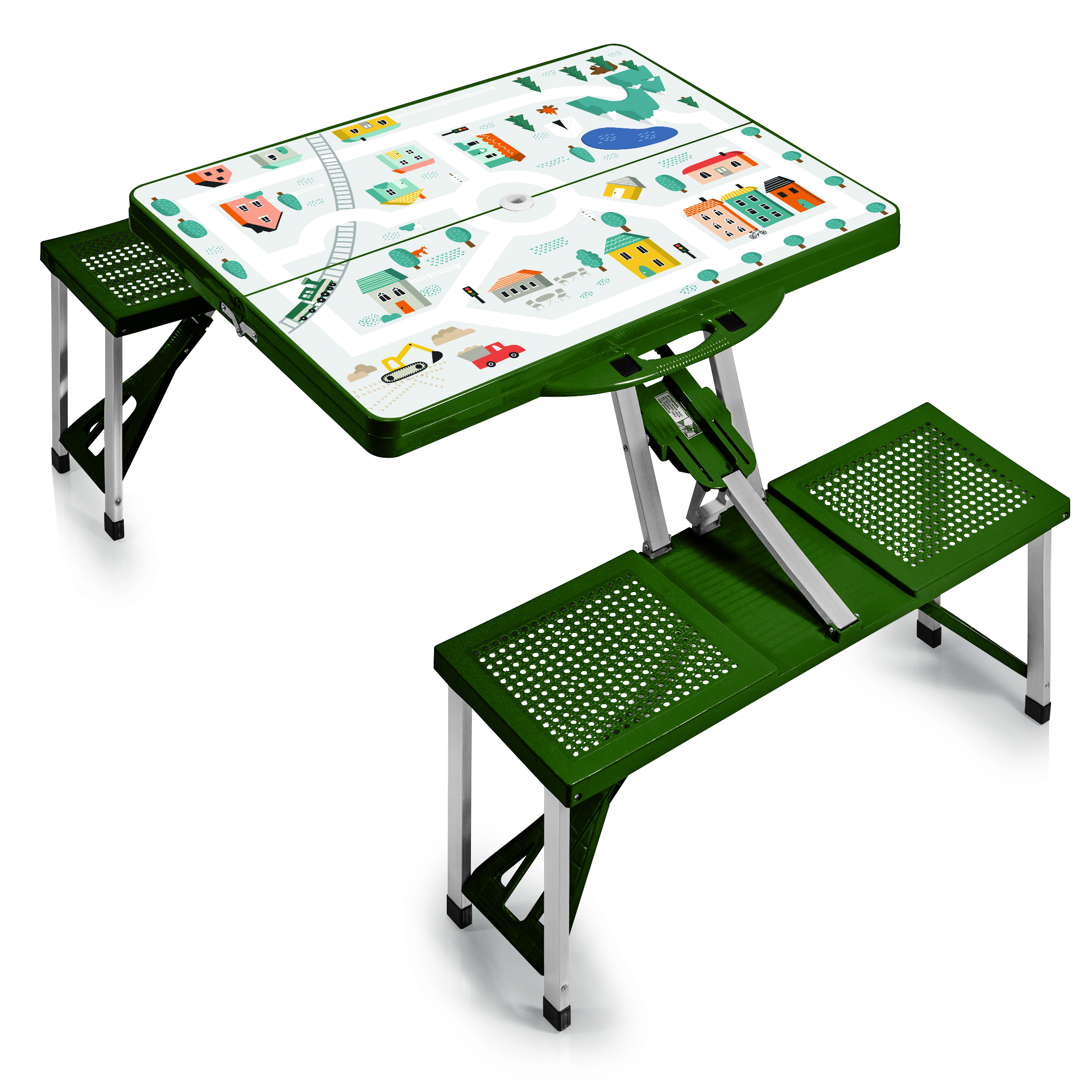 Picnic Table Portable Folding Table with Seats 13
