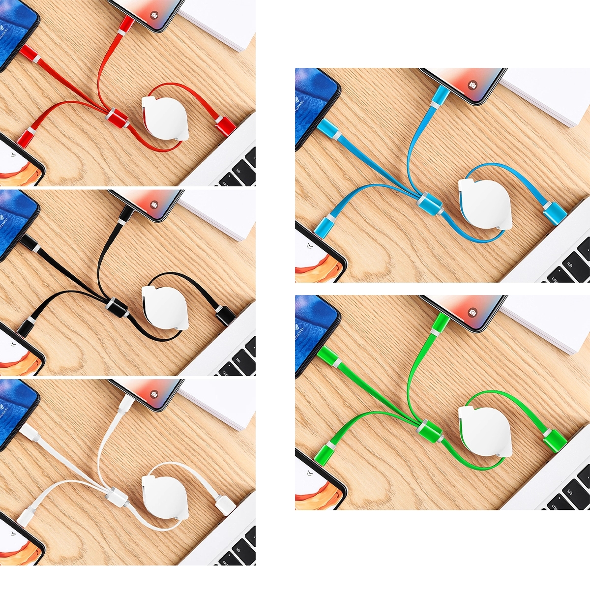 3 In 1 Retractable Charging Cord Cable 4