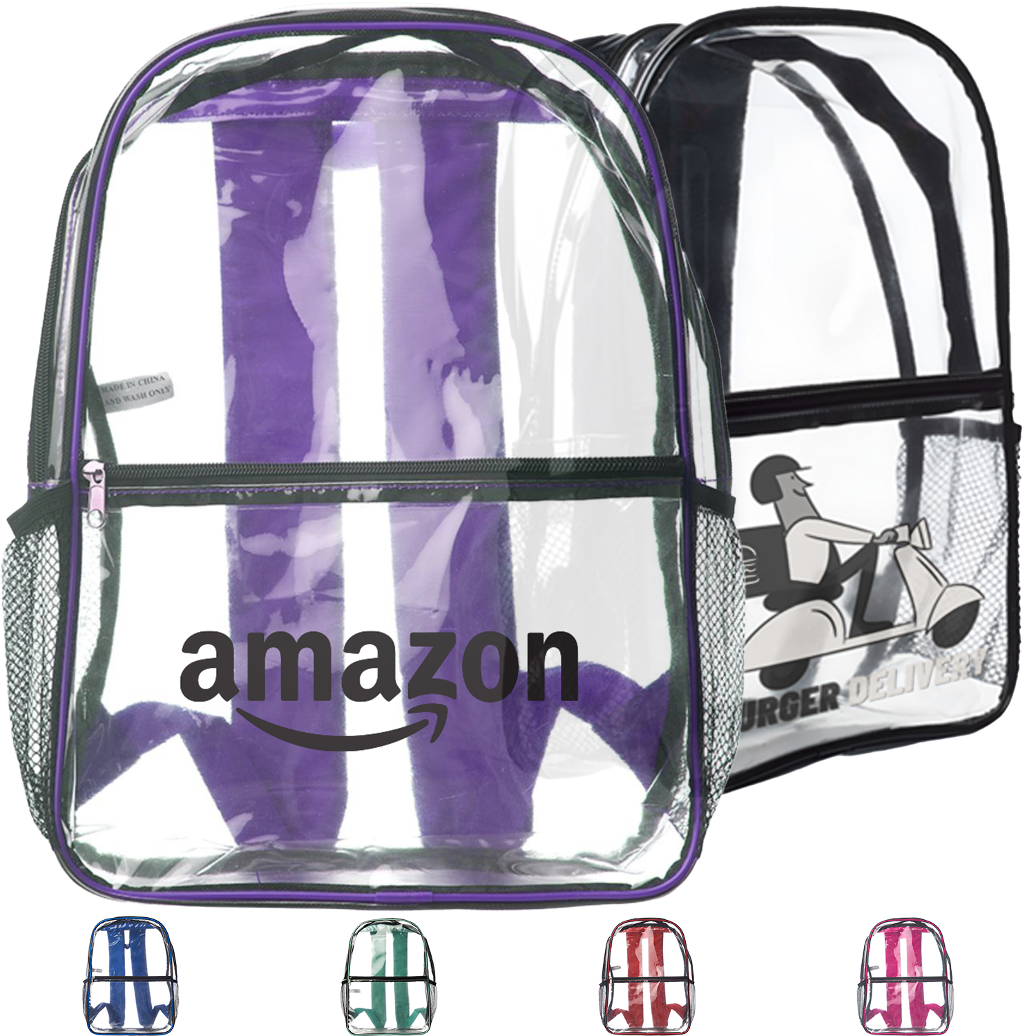 Heavy Duty PVC Transparent Backpack 2
